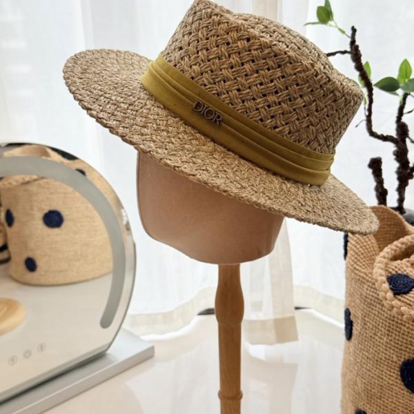 replica,repliche,fake,1:1,earrings,bracelet,ring,jewelry Cappello da sole in paglia DIOR (ADC8IU)