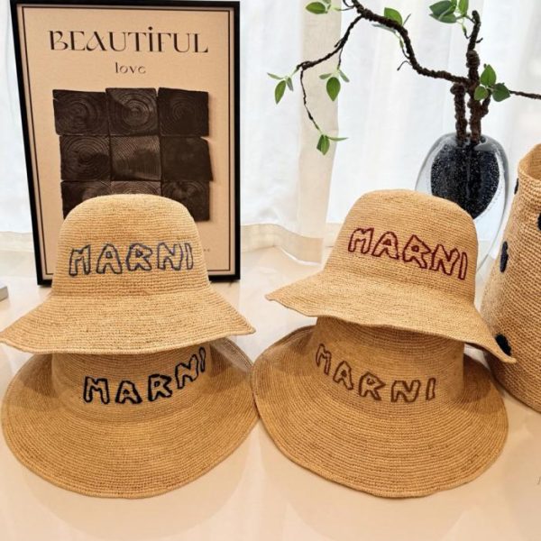 replica,repliche,fake,1:1,earrings,bracelet,ring,jewelry Cappello da sole MARI Primavera/Estate in rafia naturale (ZBF808)