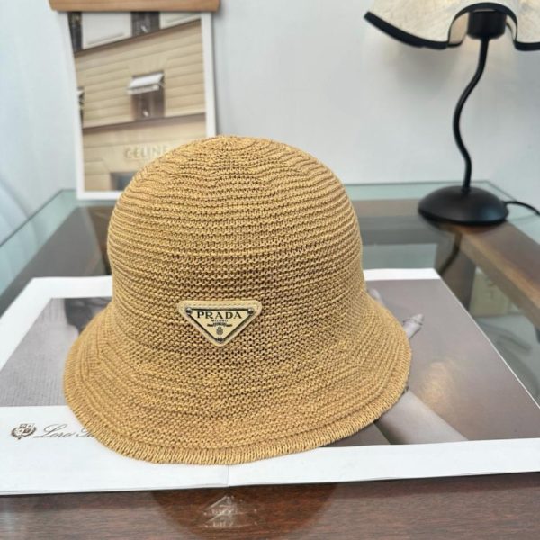 replica,repliche,fake,1:1,earrings,bracelet,ring,jewelry Cappello da pescatore Prada in carta washi (OSX1KA)