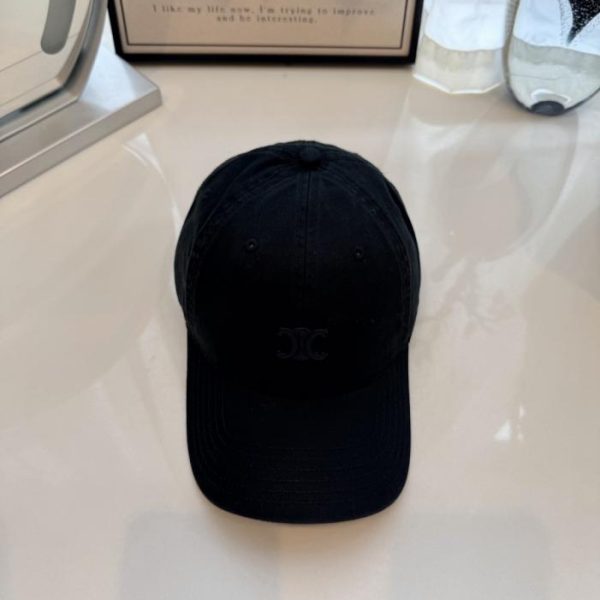 Cappellino da baseball Celine in cotone con visiera morbida (95NULO)
