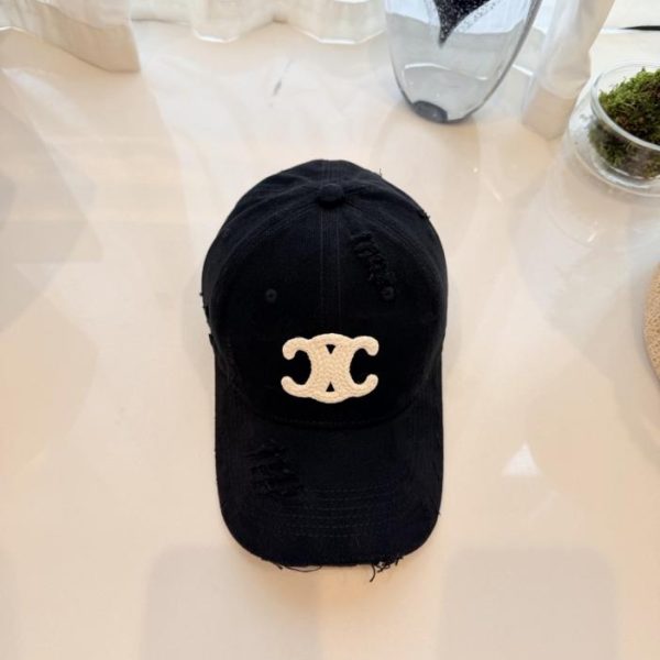 replica,repliche,fake,1:1,earrings,bracelet,ring,jewelry Nuovo cappellino da baseball effetto invecchiato di Celine (VNB5LY)