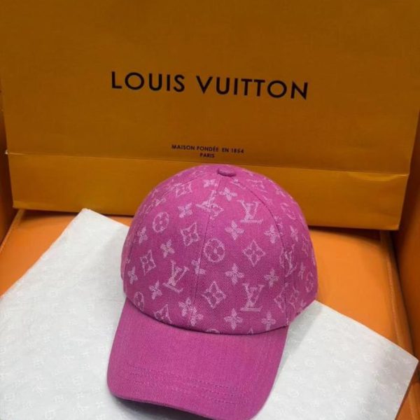replica,repliche,fake,1:1,earrings,bracelet,ring,jewelry Cappello a secchiello/berretto da baseball in denim con monogramma Louis Vuitton (S6FHLU)