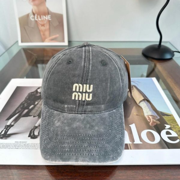 replica,repliche,fake,1:1,earrings,bracelet,ring,jewelry MiuMiu nuovo cappellino da baseball (1VAUZW)