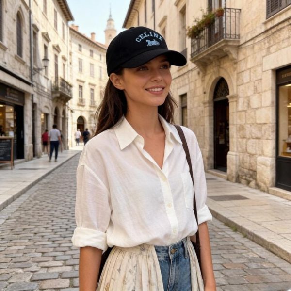 replica,repliche,fake,1:1,earrings,bracelet,ring,jewelry Nuovo cappellino da baseball classico, casual e di tendenza di Celine (RY8MVX)