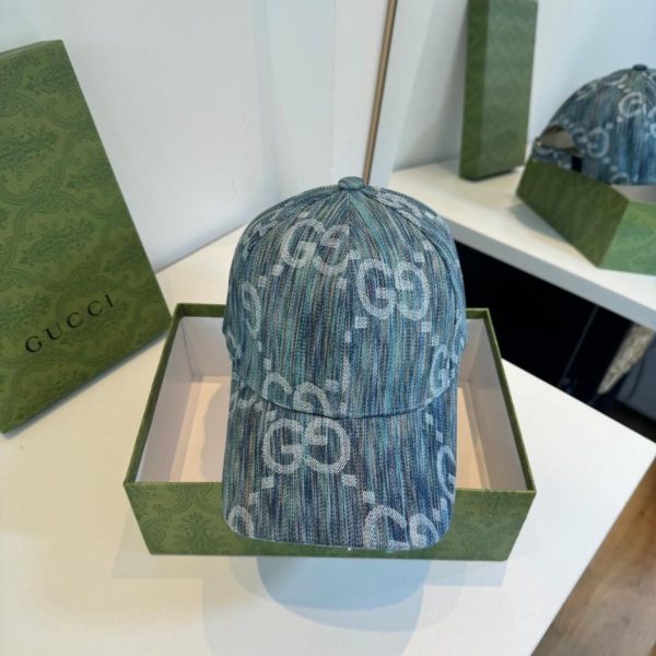 replica,repliche,fake,1:1,earrings,bracelet,ring,jewelry Cappellino da baseball Gucci, nuovo arrivo sul sito ufficiale GUCCI, con finitura jacquard denim (D44TMI).