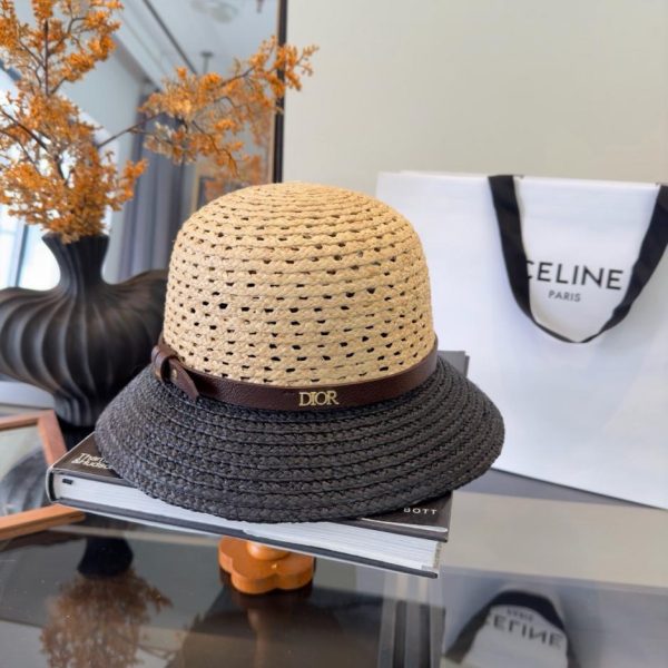 replica,repliche,fake,1:1,earrings,bracelet,ring,jewelry Cappello in rafia Dior (LEZBVR)