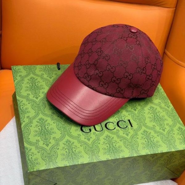 replica,repliche,fake,1:1,earrings,bracelet,ring,jewelry Nuovo cappellino da baseball in pelle con monogramma di Gucci (GR3LS8)