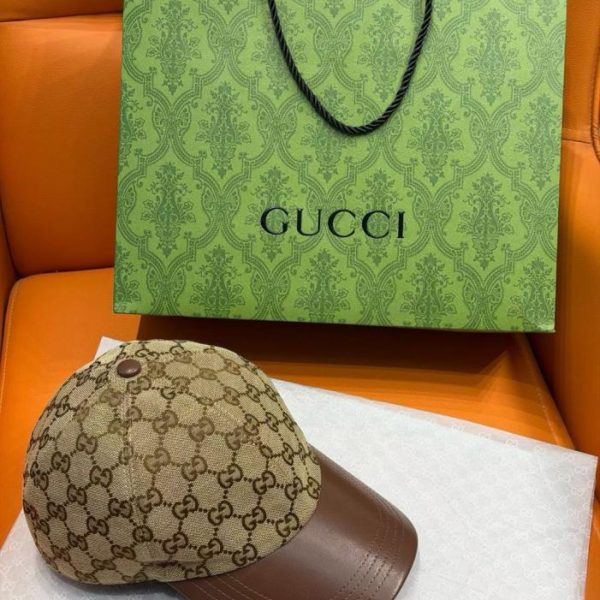 replica,repliche,fake,1:1,earrings,bracelet,ring,jewelry Nuovo cappellino da baseball in pelle con monogramma di Gucci (RBIOZJ)