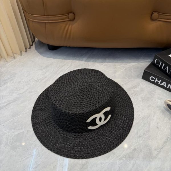 replica,repliche,fake,1:1,earrings,bracelet,ring,jewelry Il nuovo cappello di paglia a tesa piatta di CHANEL (AIRFBU)