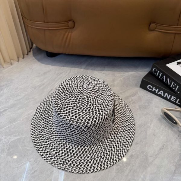 replica,repliche,fake,1:1,earrings,bracelet,ring,jewelry Nuovo cappello di paglia a tesa piatta di CHANEL (ZT4ODC)