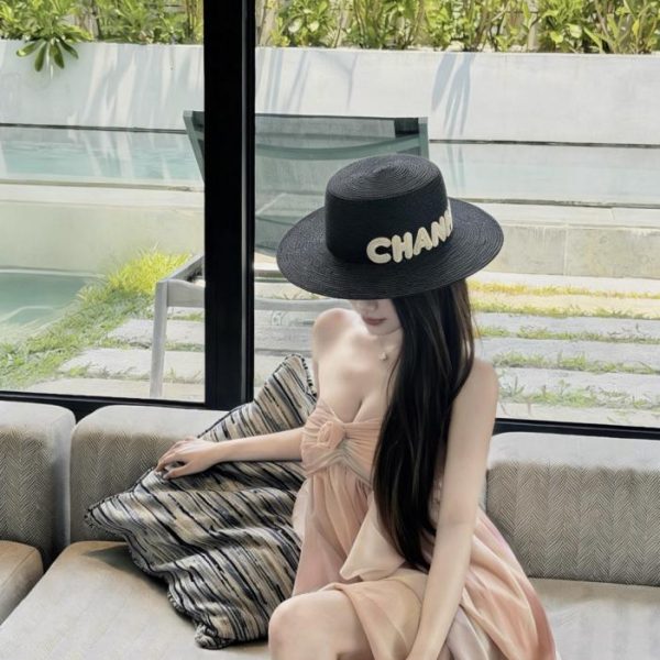 replica,repliche,fake,1:1,earrings,bracelet,ring,jewelry Nuovo ed elegante cappello di paglia CHANEL (95 LERM)