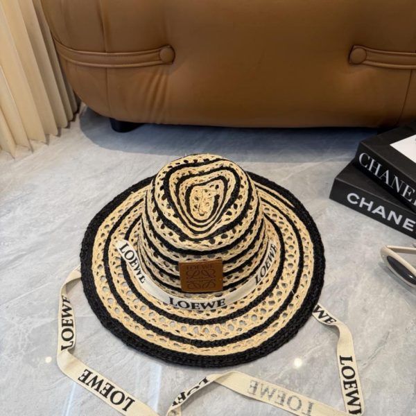replica,repliche,fake,1:1,earrings,bracelet,ring,jewelry Cappello di paglia casual a tesa larga Loewe Primavera/Estate (DWQY77)