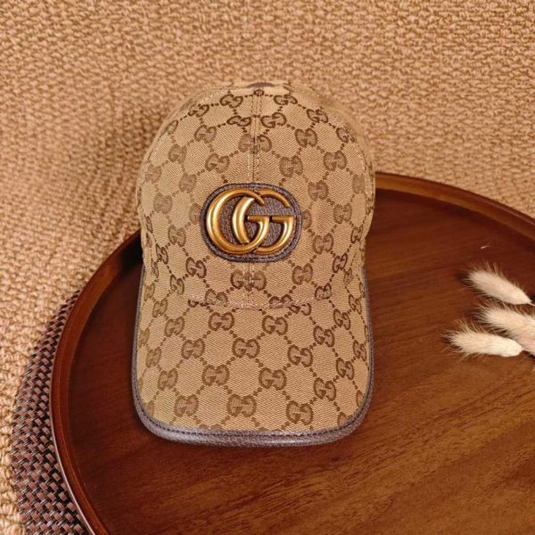 replica,repliche,fake,1:1,earrings,bracelet,ring,jewelry Cappellino da baseball Gucci con fibbia grande (GHTDHI)