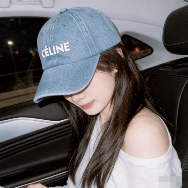 replica,repliche,fake,1:1,earrings,bracelet,ring,jewelry Nuovo cappellino da baseball in denim di CELINE (SRBH7M)