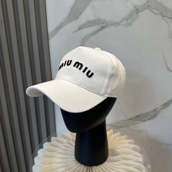 replica,repliche,fake,1:1,earrings,bracelet,ring,jewelry Cappellino da baseball in velluto a coste MIUMIU Autunno/Inverno (3RXIXG)