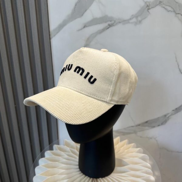 replica,repliche,fake,1:1,earrings,bracelet,ring,jewelry Cappellino da baseball in velluto a coste MIUMIU Autunno/Inverno (48U7LG)
