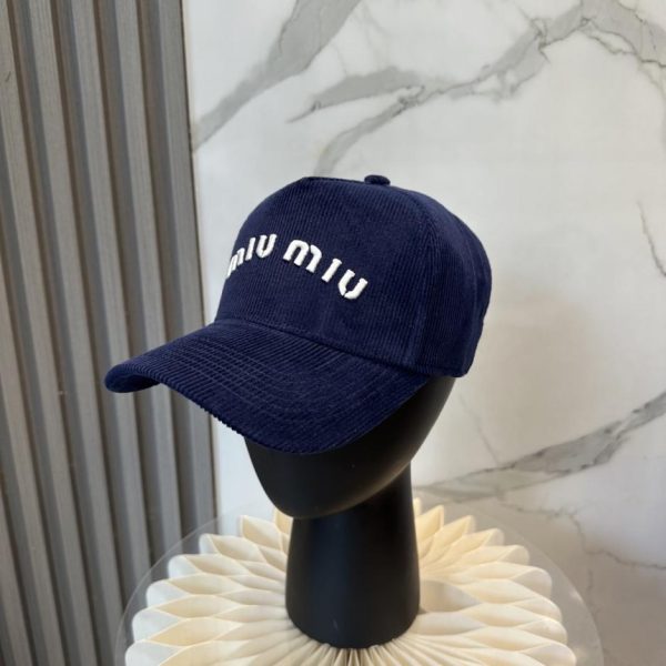 replica,repliche,fake,1:1,earrings,bracelet,ring,jewelry Cappellino da baseball in velluto a coste MIUMIU Autunno/Inverno (Y9ZXZI)