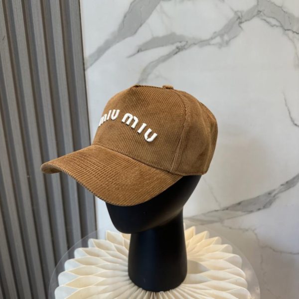 replica,repliche,fake,1:1,earrings,bracelet,ring,jewelry Cappellino da baseball in velluto a coste MIUMIU Autunno/Inverno (Z3YTHF)