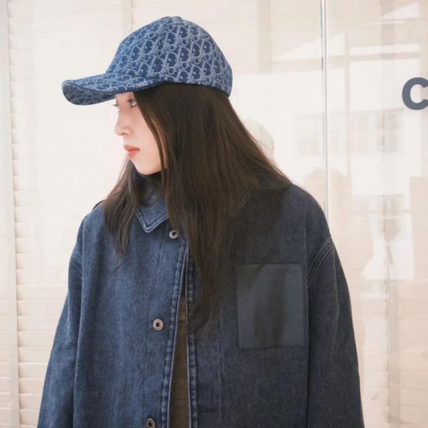 Nuovo cappellino da baseball in denim Dior (U42CZU)