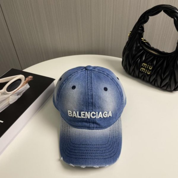 replica,repliche,fake,1:1,earrings,bracelet,ring,jewelry Balenciaga, nuovo cappellino da baseball in denim lavato (HHECIF)