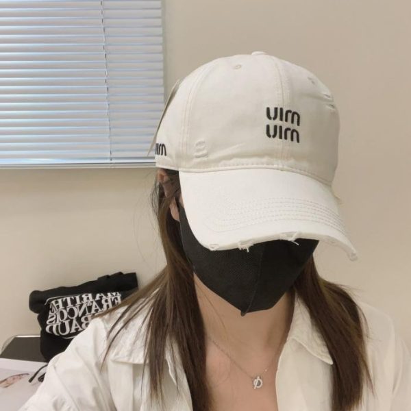 replica,repliche,fake,1:1,earrings,bracelet,ring,jewelry MIUMIU Nuovo cappellino da baseball a tinta unita ricamato (S6QTN1)