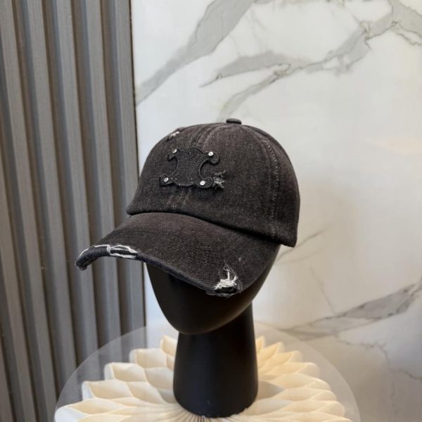 replica,repliche,fake,1:1,earrings,bracelet,ring,jewelry Nuovo cappellino da baseball in denim CELINE (U0JD9D)