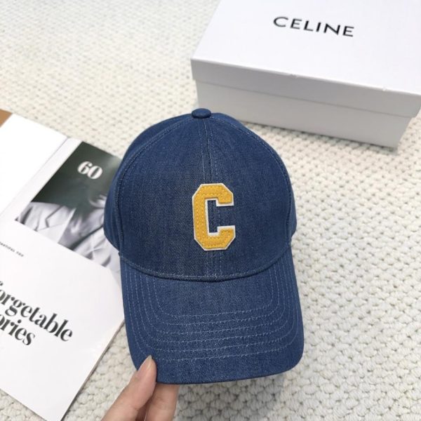 replica,repliche,fake,1:1,earrings,bracelet,ring,jewelry Versione per rivenditori del sito ufficiale CELINE, scritta minimalista, ultimo modello di cappellino da baseball in stile celebrità (4CZUM6)