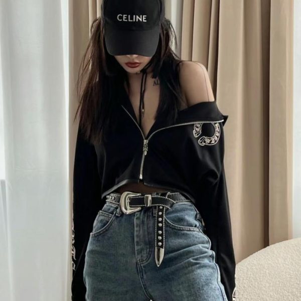 replica,repliche,fake,1:1,earrings,bracelet,ring,jewelry Versione per rivenditori del sito ufficiale CELINE, scritta minimalista, ultimo modello di cappellino da baseball in stile celebrità (BT68EZ)