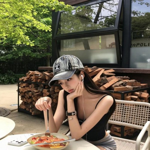 replica,repliche,fake,1:1,earrings,bracelet,ring,jewelry Stile sito ufficiale Chanel, denim lavato e consumato, unisex (UEMXBA)