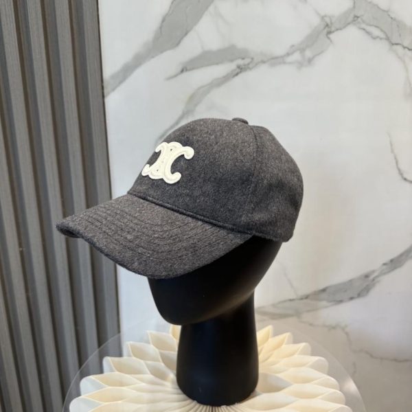 replica,repliche,fake,1:1,earrings,bracelet,ring,jewelry Cappellino da baseball in cashmere Celine Autunno/Inverno, design semplice (7NQYFY)