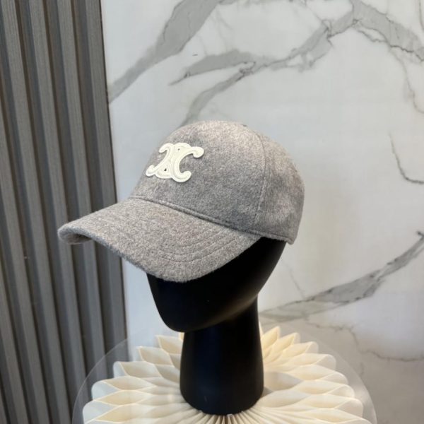 replica,repliche,fake,1:1,earrings,bracelet,ring,jewelry Cappellino da baseball in cashmere Celine, collezione Autunno/Inverno, design semplice (G088WW)