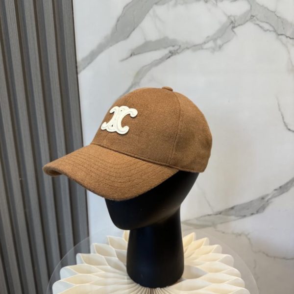 replica,repliche,fake,1:1,earrings,bracelet,ring,jewelry Cappellino da baseball in cashmere Celine, nuova collezione Autunno/Inverno, design semplice (HKYI6Z)