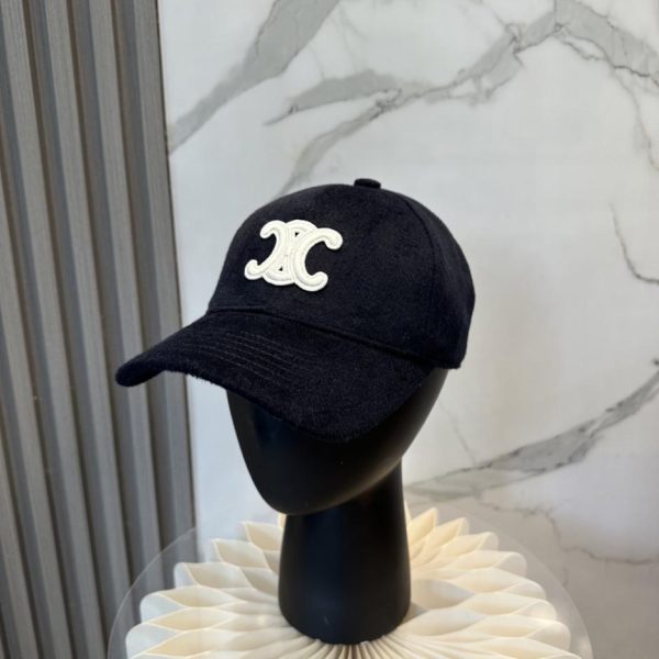 replica,repliche,fake,1:1,earrings,bracelet,ring,jewelry Cappellino da baseball in cashmere Celine, nuova collezione Autunno/Inverno, design semplice (IME62F)