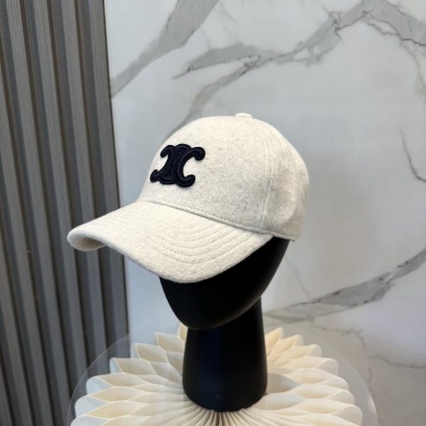 replica,repliche,fake,1:1,earrings,bracelet,ring,jewelry Cappellino da baseball in cashmere Celine, nuova collezione Autunno/Inverno, design semplice (YZQR2Z)