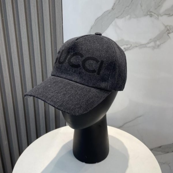 replica,repliche,fake,1:1,earrings,bracelet,ring,jewelry Nuovo cappellino da baseball in denim lavato Gucci (6U440Y)