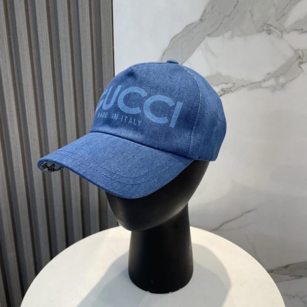 replica,repliche,fake,1:1,earrings,bracelet,ring,jewelry Nuovo cappellino da baseball in denim lavato GUCCI (W60NNZ)