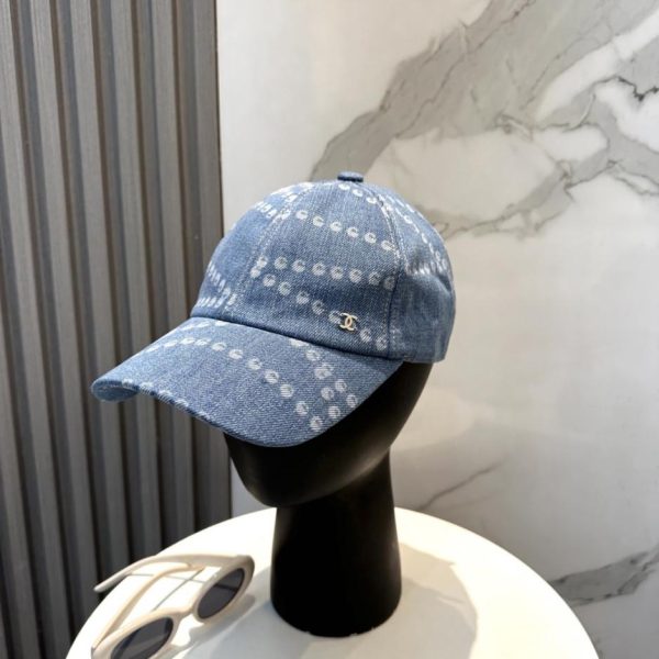 replica,repliche,fake,1:1,earrings,bracelet,ring,jewelry Nuovo cappellino da baseball in denim di alta gamma CHANELp (E9HQE7)
