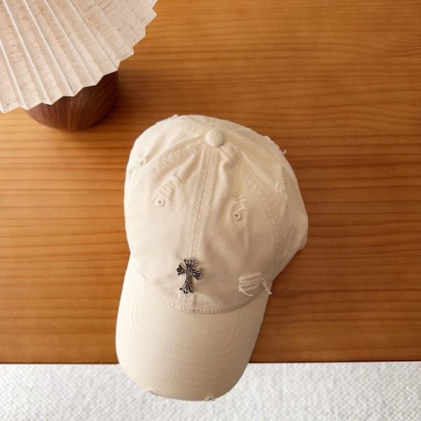 replica,repliche,fake,1:1,earrings,bracelet,ring,jewelry Cappellino da baseball Chrome Hearts stile coreano retrò effetto invecchiato e strappato, ideale per la primavera (JVOYSV)