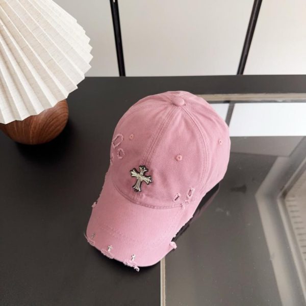 replica,repliche,fake,1:1,earrings,bracelet,ring,jewelry Cappellino da baseball Chrome Hearts stile coreano retrò effetto invecchiato e strappato, ideale per la primavera (DXNKC5)