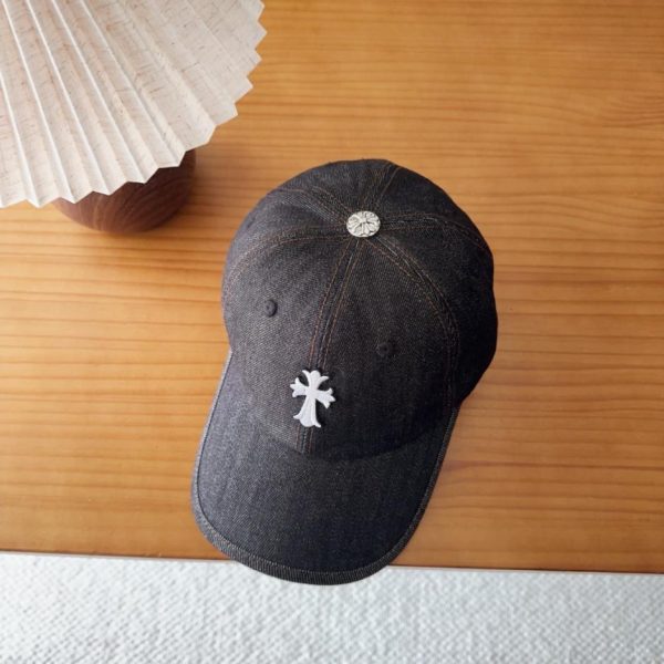 replica,repliche,fake,1:1,earrings,bracelet,ring,jewelry Cappellino da baseball Chrome Hearts stile coreano retrò effetto invecchiato e strappato, ideale per la primavera (CHVHE6)