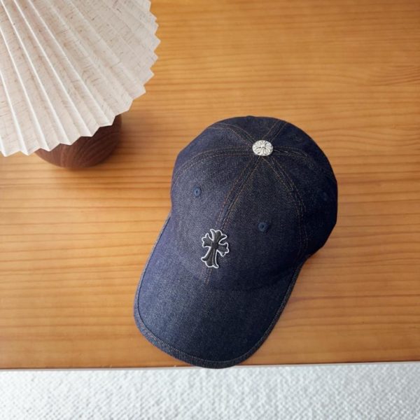 replica,repliche,fake,1:1,earrings,bracelet,ring,jewelry Cappellino da baseball Chrome Hearts stile coreano retrò effetto invecchiato e strappato, ideale per la primavera (TSOBJD)