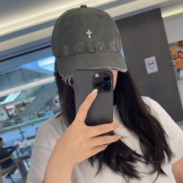 replica,repliche,fake,1:1,earrings,bracelet,ring,jewelry Cappellino da baseball Chrome Hearts Early Spring in stile coreano retrò con blocchi di colore (8TQCKX)