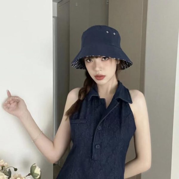 replica,repliche,fake,1:1,earrings,bracelet,ring,jewelry Cappello da pescatore reversibile Dior New Original (5J862G)