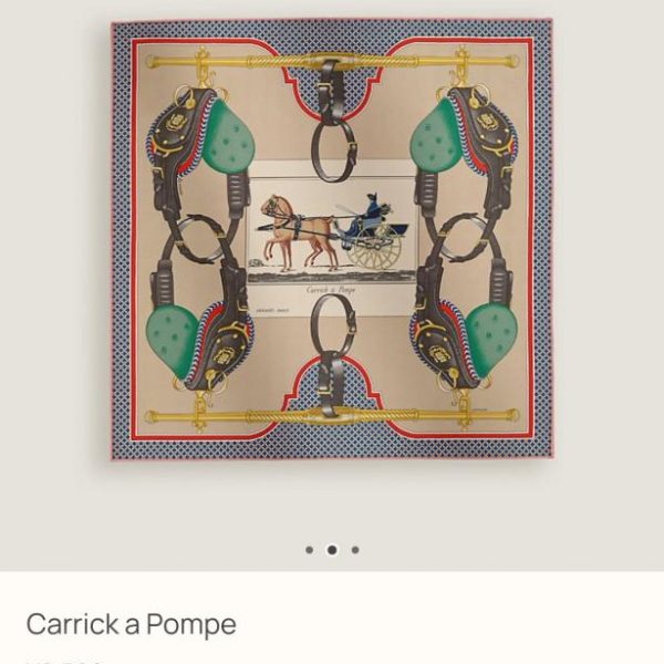 replica,repliche,fake,1:1,earrings,bracelet,ring,jewelry SHMS251318 Momme Double-sided 90x90cm Twill Silk Hermès “Mr. Coach” (ICM630)