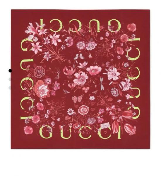 replica,repliche,fake,1:1,earrings,bracelet,ring,jewelry SGC260118 Momme Double-face 90x90cm Twill Silk Gucci “All-over Floral” (48KE3R)