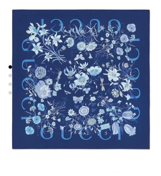 replica,repliche,fake,1:1,earrings,bracelet,ring,jewelry SGC260118 Momme Double-face 90x90cm Twill Silk Gucci “All-over Floral” (51DIXO)