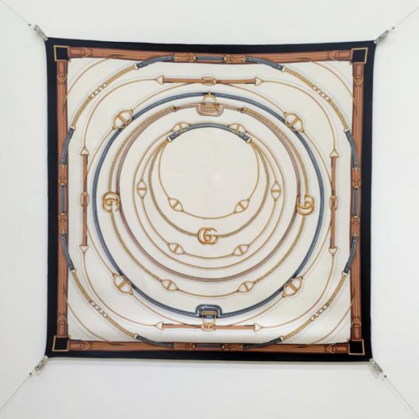 replica,repliche,fake,1:1,earrings,bracelet,ring,jewelry SGC260918 Momme Double-sided 90x90cm Twill Silk Gucci (HANEZ3)