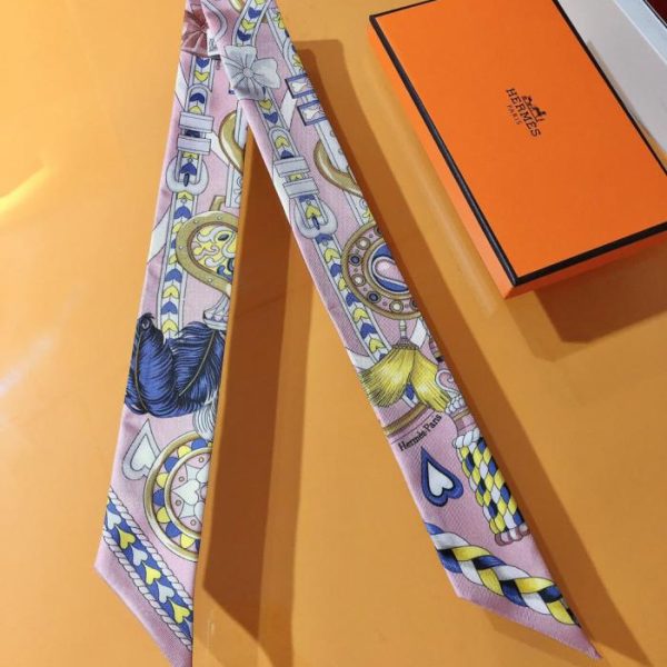 HMS2430 Hermès New Twilly 【Sweet Saddle】‼ Realizzato in seta twill di altissima qualità (H48LBU)