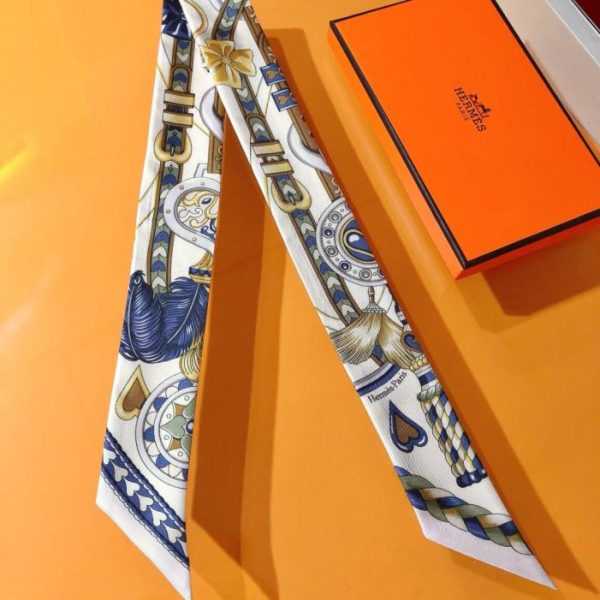HMS2430 Hermès New Twilly 【Sweet Saddle】‼ Realizzato in seta twill di altissima qualità (IYAS1T)
