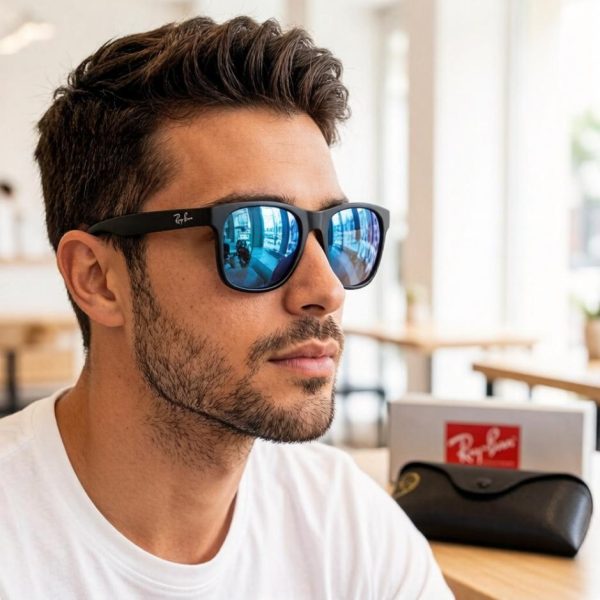 replica,repliche,fake,1:1,earrings,bracelet,ring,jewelry Occhiali da sole Ray-Ban di tendenza per uomo e donna, modello RB2101 (654F4U)